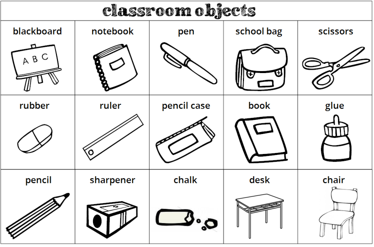 Resultado de imagen de school objects