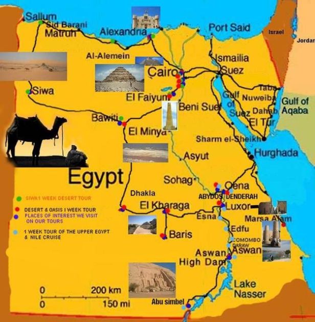 egypt-tourist-map